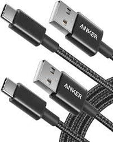 Anker 322 USB A to USB C Cable Fast Charge Data Transfer Braid for Huawei Xiaomi Samsung Oneplus Vivo OPPO Realme USB-C Phones, Tablets