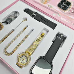 Smart Watch - A58 Plus Smart Watch With Jewelry - Watch For Girls -