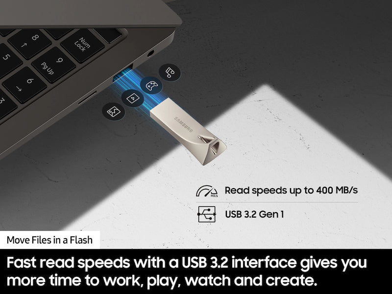 BAR Plus USB 3.1 Flash Drive 64GB Titan Grey